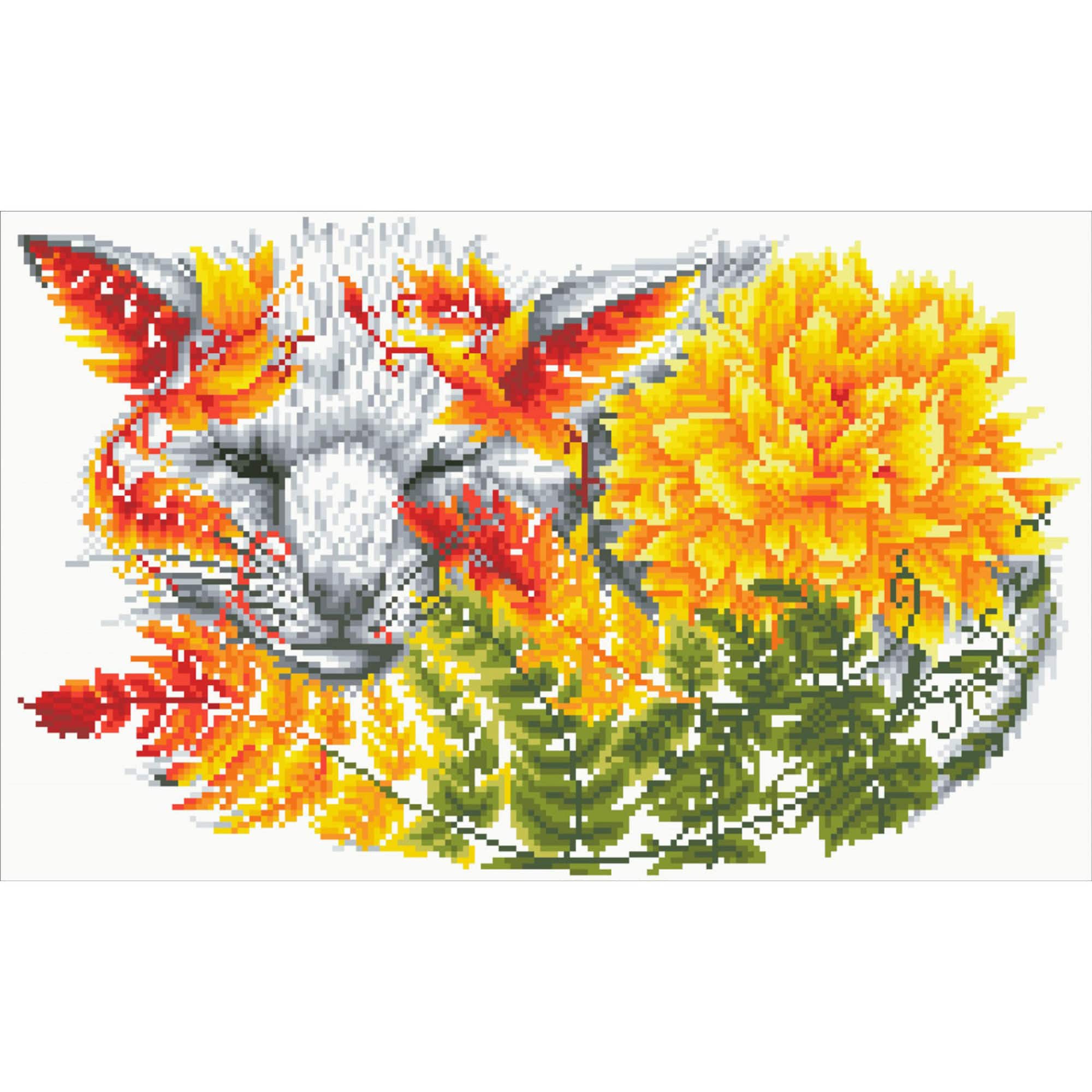 Diamond Dotz® Intermediate Fern Fox Diamond Painting Kit